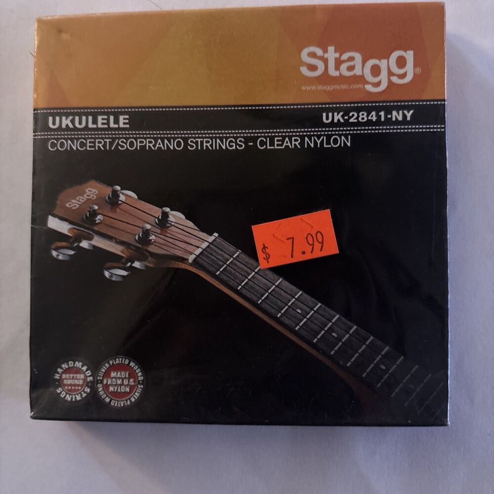 Stagg Ukulele Strings UK-2841-NY Concert Soprano Strings Clear Nylon